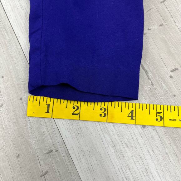 Vintage Karin Stevens Purple Embroidered Beaded Long Sleeve Button Front Blazer - Picture 9 of 9